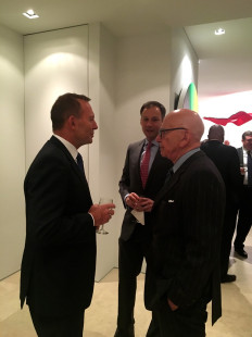 Hon Tony Abbott, Frank Fannon, Rupert Murdoch
