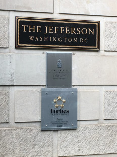 Jefferson Hotel plaque