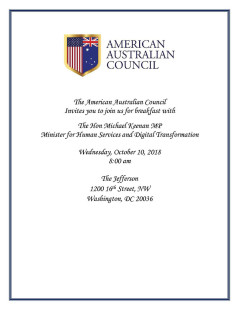 AAC Invitation: October 10 Breakfast with Minister Keenan